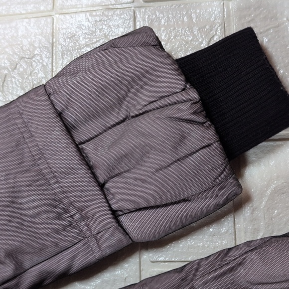 Women's Gray‎ Purple Puffer Coat - Picture 4 of 5